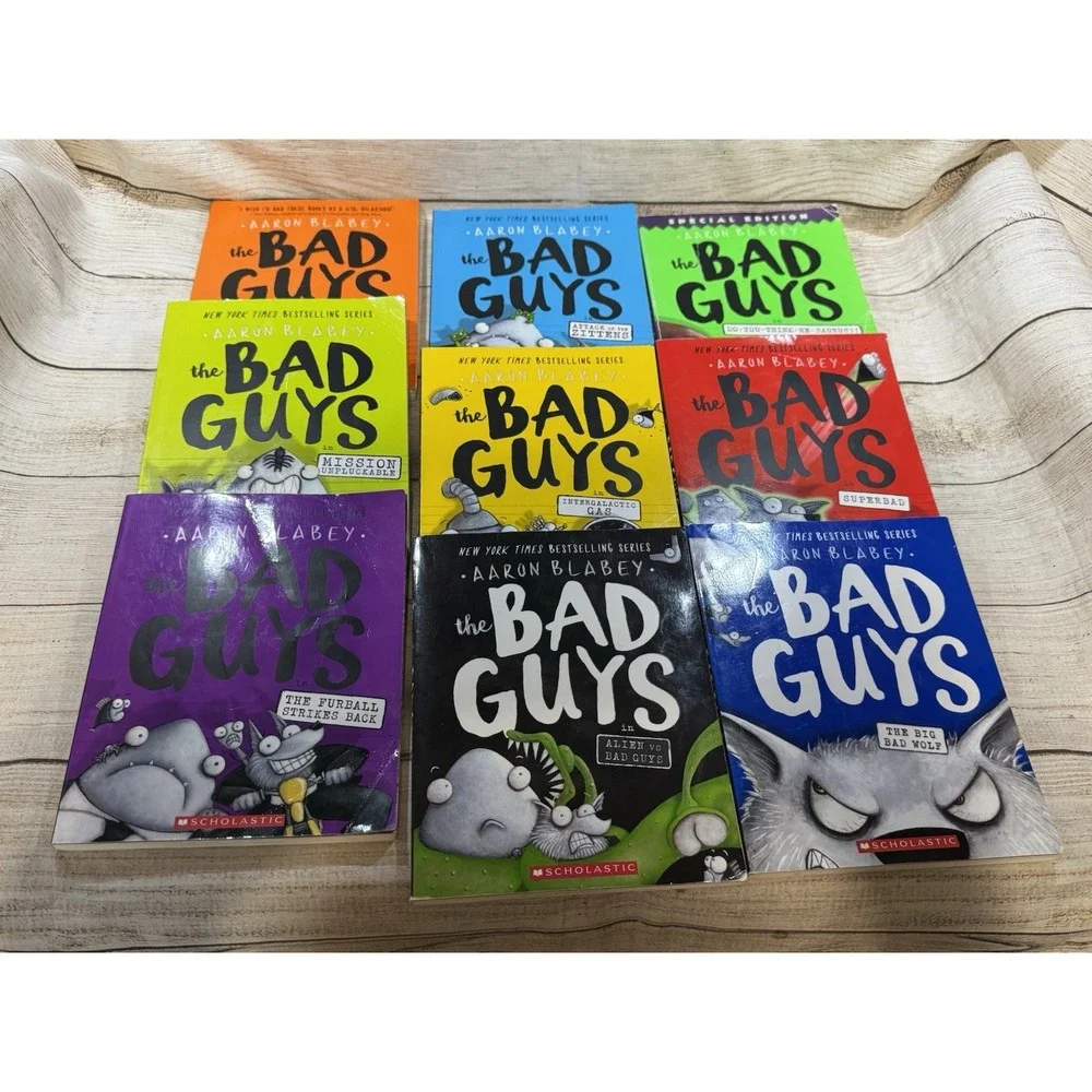 Complete Set Series - Lot of 20 THE BAD GUYS books by Aaron Blabey Paperback